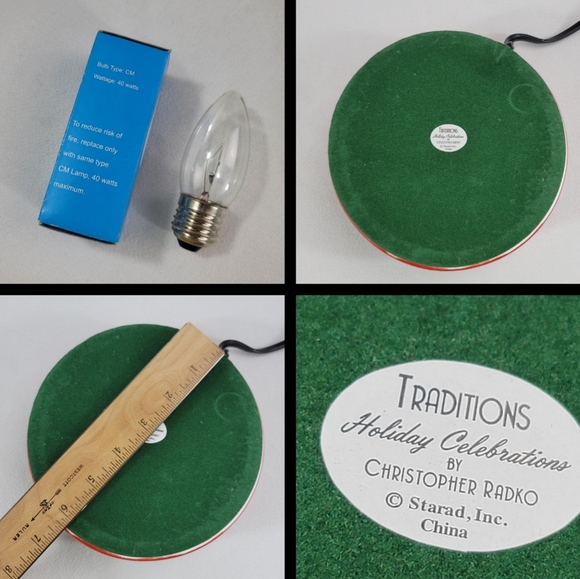 Christopher Radko Lighted Holiday Ceramic Tree - Picture 11 of 16